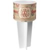 Personalized Chevron & Fall Flowers White Beach Spiker Drink Holder