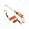 Ergodyne Squids 3130M Coiled Cable Tool Lanyard, 5-Pound, Orange