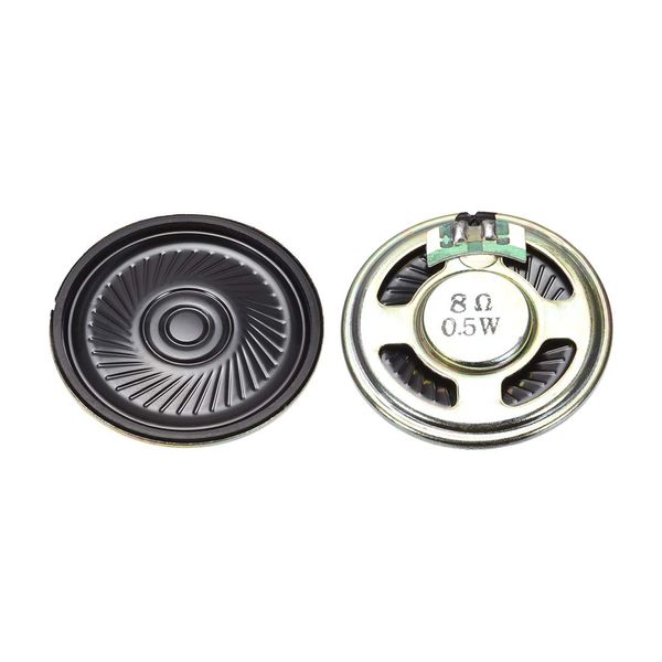 sourcing map 0.5 W 8 Ohm DIY Magnetic Speaker 40mm Round-shape Replacement Loudspeaker 2pcs