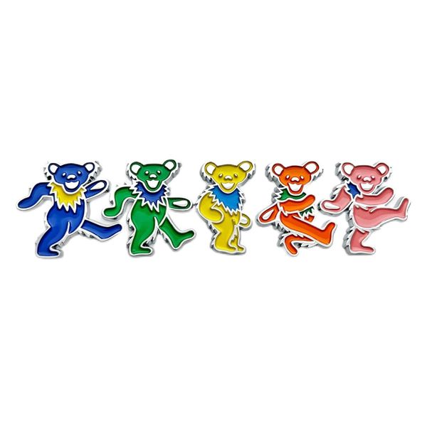 The Bear 5-Pack Car Badge Emblem in Multicolor