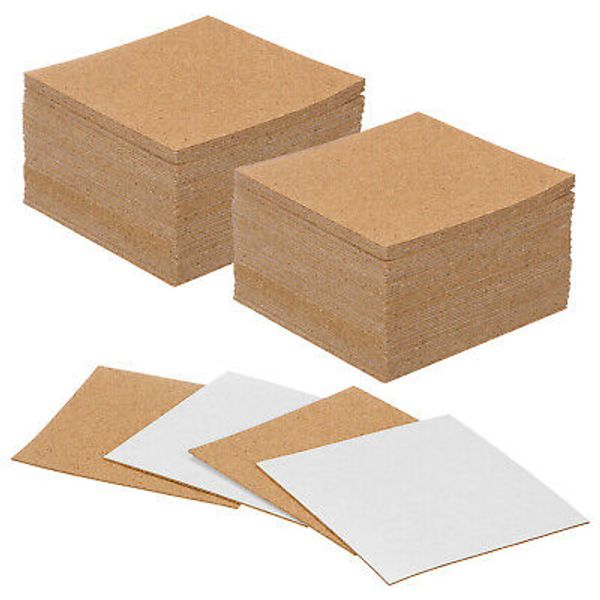 100-Pack Self-Adhesive Cork Sheets, 4 x 4 Inch Square Cork Board [1mm Thick]