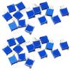 waves Potentiometer Set, Variable Resistor, Multi-turn Semi-Fixed Volume, Vertical Type, 3296W, 14 Types, 2 Each, Case Included