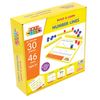 Junior Learning: Mathcubes - Number Lines - 30 Activity Set, Build & Learn, Blocks & Boards Hands On Math, Developmental & Education Set, Kids Ages 4+