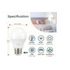 LED Light Bulbs Low Voltage Bulb 5000K 9 W Cool White E26 E27 Energy Save 6 Pc