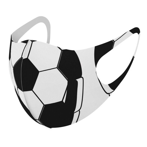 Smakore 010180 Design Mask, Set of 2, Polyester, Washable, Cloth Mask, Unisex, Sports, Soccer, Ball