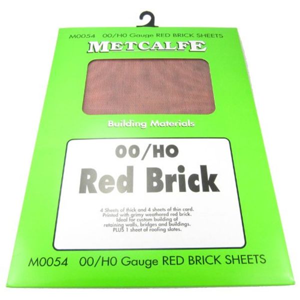 Metcalfe M0054 Red Brick Sheets 00/H0