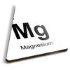 1 x Triangle Coaster - Magnesium Сhemical Element Cork Backed MDF Glossy Tea Coffee Accessory #60903