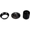 Rayher Lamp Socket E27 with Intermediate Switch, Assorted, Black, 1.6 x 0.5 x 2 cm