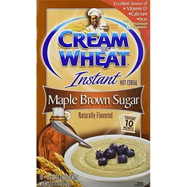 Cream of Wheat Maple Brown Sugar Instant Hot Cereal, 10 (1.23 Ounce per pack) (pack of 3)