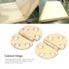 Lybunair 80 Degree Copper Hinge with Screw Solid Brass Mini Flap Hinge Cabinet Hinges for Foldable Table 47x30mm