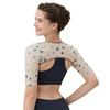 (Official) DRMETHOD Yogini Shaper Compression Upper Arm Wrap Shoulder Shapewear Sauna Suit, gray