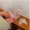 OWIEOW Radium Light Butterfly Hairpin Set of 5 Hair Clip Cute Dakar Hair Ornament Hair Clip Hair Accessory Party Women's (Gray)