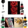 DLD Upgraded Snow Shark Tattoo Ink Set Permanent Tattoo Supplies Dynamic Ink 30ml/ Bottle 1oz Vegetarian Tattoo Supplies Professional Tattoo pigments 14 Colors.