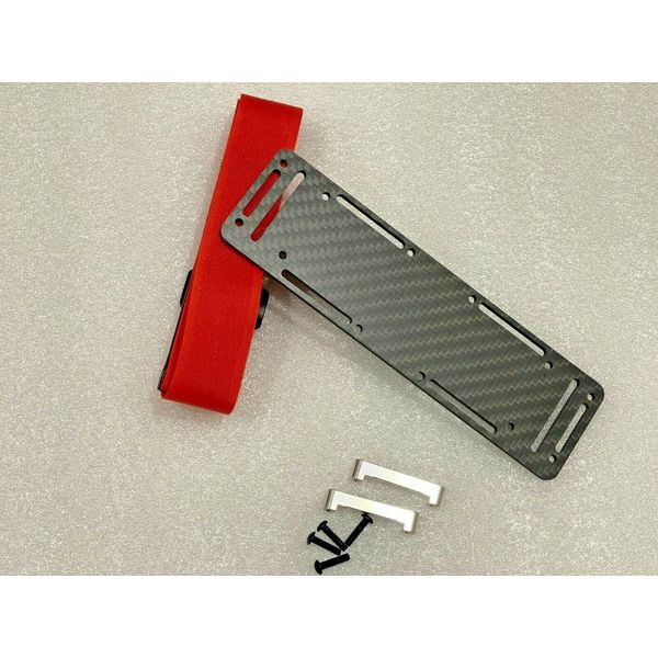 Carbon Fiber BATTERY TRAYS FOR 1/10 TRAXXAS Maxx V1 With 2pcs Strap Screws