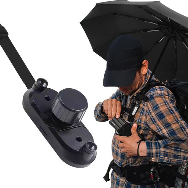 Moeagel Hands-Free Umbrella Holder, Free Both Hands, Chest Strap, Instruction Manual, Easy to Use, Easy to Install, Umbrella Holder, Hands-free, Holds Umbrella, Securely Holds Umbrella, Rain or Shine,