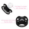 LittleForBig Bigshield Generation-II Adult Sized Printed Pacifier Princess Crown Pattern Black