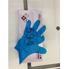 200 Pcs Berte Polyethylene Fitted Gloves, SS Size, Blue, Embossed Type
