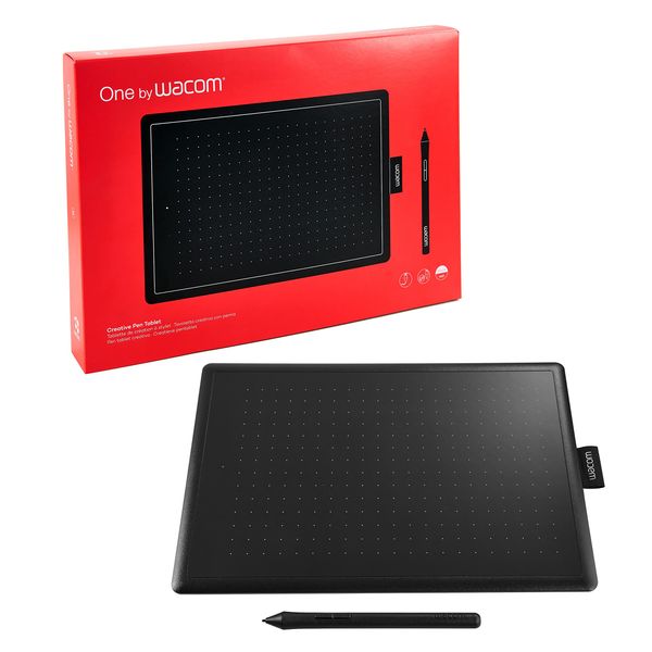 Wacom CTL-672/K0-C One by Wacom Pen Tablet, For Use With Dedicated Pen, Medium