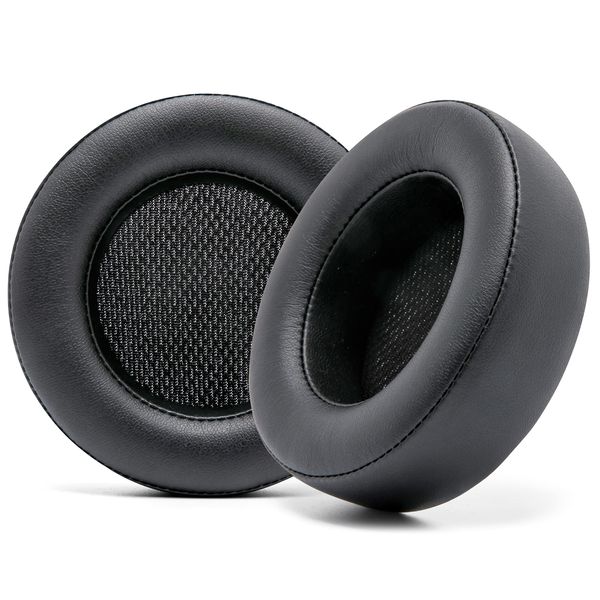 WC Upgraded Replacement Earpads for Corsair Virtuoso Gaming Headset Made by Wicked Cushions | Improved Durability, Thickness, Softer Leather, and Sound Isolation | Black