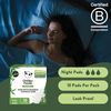 The Cheeky Panda 10 Pads with Bamboo Lining & Core Night