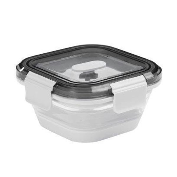 Felio F21691 Collapsible Silicone Storage & Lunch Box (Square Shape, 500 )