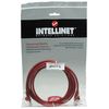 Intellinet Network Patch Cable, Cat5e, 5m, Red, CCA, U/UTP, PVC, RJ45, Gold Plated Contacts, Snagless, Booted, Polybag