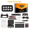 AUXBEAM 8 Gang Switch Panel Marine/Boat Toggle Switch LED Light Controller Box