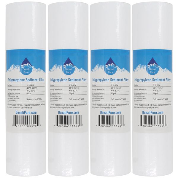4X Polypropylene Sediment Filter for APEC ROES-50
