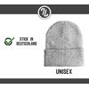 Statement Beanie Hat Winter Hat with Saying, black