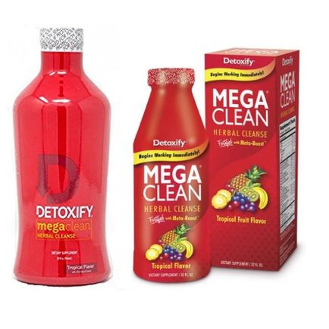 Ready Mega Clean Detox - Tropical Fruit 5 Bottles 32oz - Herbal Cleanse FAST