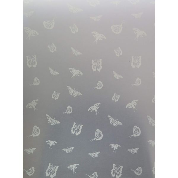 10 Sheets A4 100gsm Printed Translucent Vellum Paper - White Butterfly Design AM524