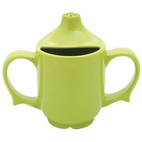Dignity - 2 Handled Feeder Cup with pierced spout green [Electronics]