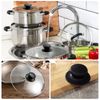 Gusset Wave Pot Lid Knobs 4pcs Heat Resistant Kitchen Cookware Pot Lid Replacement Round Shape Pot Lid Top Replacement Knob