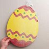 15-3/4" Yellow Glittered Hanging Display Easter Egg