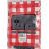 Thin Vinyl Tablecloth 52"x70" Oblong, RED & WHITE BUFFALO CHECKERED, AAC