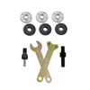 YFFSFDC Angle Grinder Attachment, 10 Pcs Replacement Tool Wrench Grinder Attachment Removal Tool for Grinders, Inner & Outer Flanges, Grinding Disc Fixing Tools, Multifunction Accessories