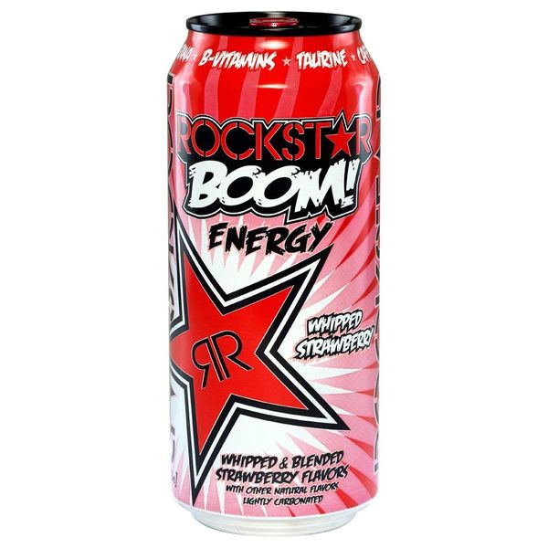 Rockstar Boom Energy - Whipped Strawberry - 16oz. (Pack of 4)