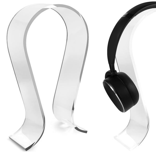 Geekria Acryl-Kopfhörerständer, Kopfhörerhalter, On-Ear-Kopfhörerständer, Omega-Headset-Halter, Kompatibel Mit Bose, Marshall, Jabra, JBL, ATH, Sony, AKG, Sennheiser-Headset-Ständer (M Basic)