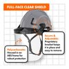 Defender Safety H2 Combo Kit (Non Vented (Class E) w/Face Shield, Battleship Gray)