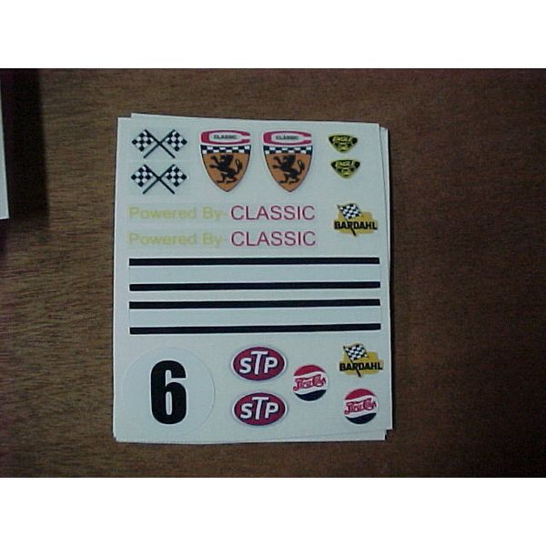 1/24 slotcar 1/24 scale Vintage slot car DECALS Classic Stinger