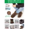 nicoly Room Shoes, Warm, Fluffy, Washable, Cold Protection, Unisex, Braun
