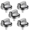 Stability 5pcs Stove Control Knob Replacement for Whirlpool Range Oven Burner