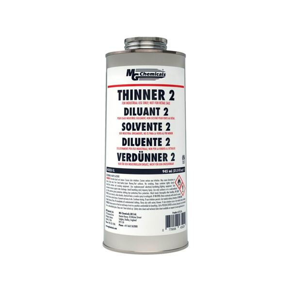 MG Chemicals 4352-1L Thinner Type 2, 945mL Liquid Metal Can