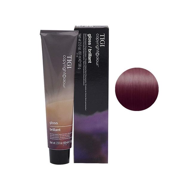 TIGI Colour Radiant Gloss Demi-Permanent Creme - Light Auburn Violet Brown 5/26 5VR