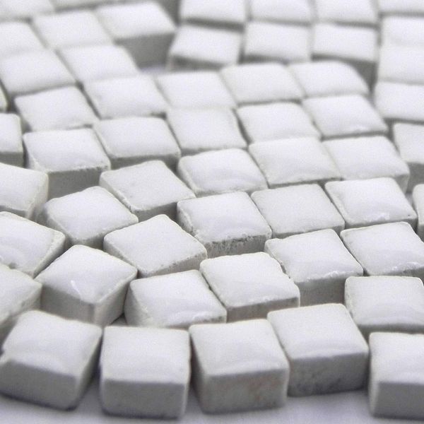 Micro Mosaic tiles 3/16inch 5x5mm, 1000 pcs, white, WW02