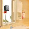 HONPHIER Bathroom Clock Digital Shower Clock Touch Screen Timer with Temperature Humidity Display for Bathroom Kitchen Shower (Black)