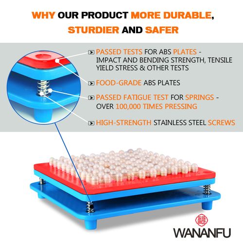 wananfu Capsule Filler Size 5 with Detailed Instructions, 100 Holes, Use with Empty Gelatin or Vegetarian Capsule Size 5 - Capsule Filling Machine Size 5