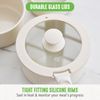 GreenLife 10 Piece Speckled Cream Ceramic Nonstick Cookware Set Induction Ready