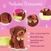Glitter Girls POSEABLE PLUSH ROYAL POODLE, GRIZZLY