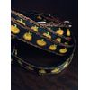 Pumpkin designer dog collar. 13"-17", 58" leash